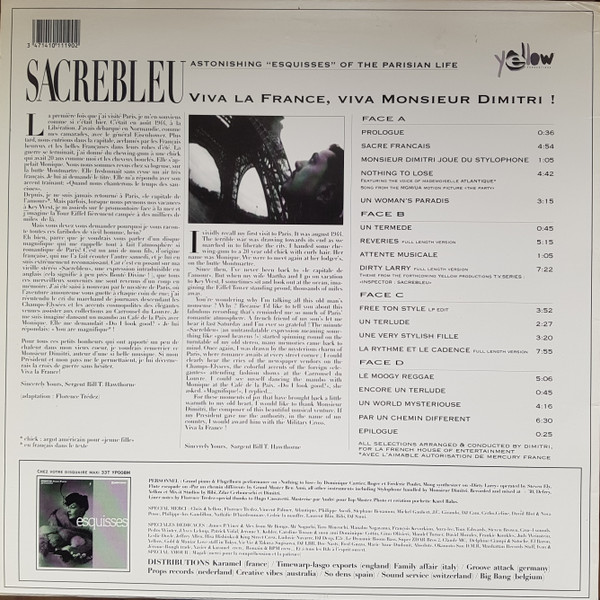Dimitri From Paris - Sacrebleu | Yellow Productions (YP011A) - 2 Dimitri From Paris - Sacrebleu | Yellow Productions (YP011A) - 2