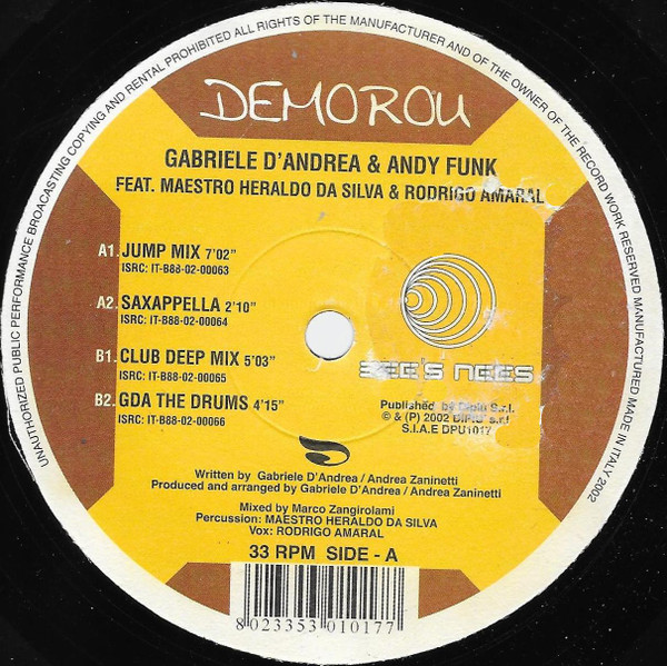 Gabriele D'Andrea & A.N.D.Y. Funk - Demorou | Bee's Nees (DPU 1017) - 2 Gabriele D'Andrea & A.N.D.Y. Funk - Demorou | Bee's Nees (DPU 1017) - 2