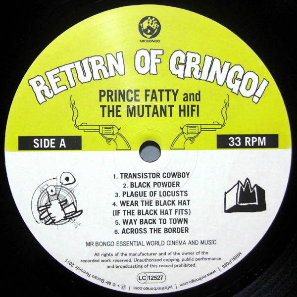 Prince Fatty Meets Mutant Hi-Fi - In Return Of Gringo! | Mr Bongo (MRBLP086) - 3 Prince Fatty Meets Mutant Hi-Fi - In Return Of Gringo! | Mr Bongo (MRBLP086) - 3