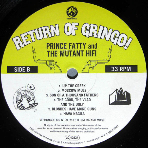 Prince Fatty Meets Mutant Hi-Fi - In Return Of Gringo! | Mr Bongo (MRBLP086) - 4 Prince Fatty Meets Mutant Hi-Fi - In Return Of Gringo! | Mr Bongo (MRBLP086) - 4