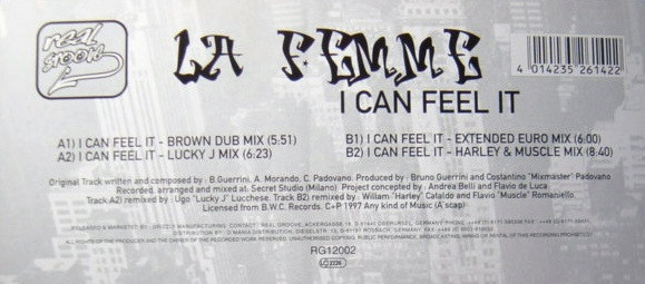 La Femme - I Can Feel It | Real Groove (RG12002) - 2