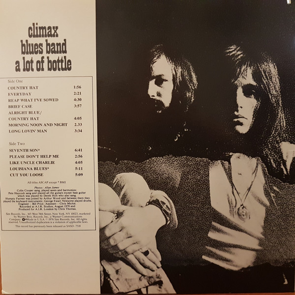 Climax Blues Band - A Lot Of Bottle | Sire (SR 6004) - 2 Climax Blues Band - A Lot Of Bottle | Sire (SR 6004) - 2