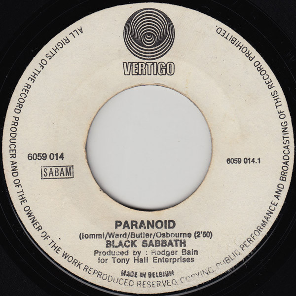 Black Sabbath - Paranoïd / Rat Salad | Vertigo (6059 014) - 3