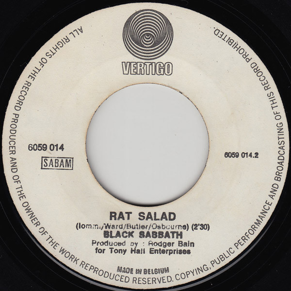 Black Sabbath - Paranoïd / Rat Salad | Vertigo (6059 014) - 4