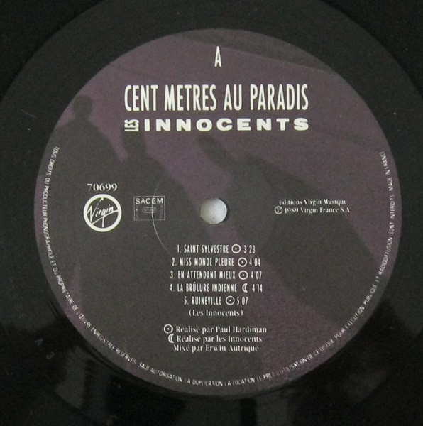 Les Innocents - Cent Mètres Au Paradis | Virgin (70699) - 3