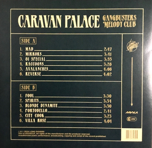 Caravan Palace - Gangbusters Melody Club | Lone Diggers (LD024CLP) - 2 Caravan Palace - Gangbusters Melody Club | Lone Diggers (LD024CLP) - 2