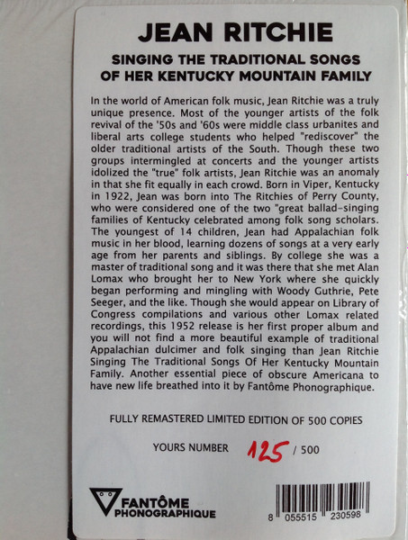 Jean Ritchie - Singing The Traditional Songs Of Her Kentucky Mountain Family | Fantôme Phonographique (OME1019) - 3