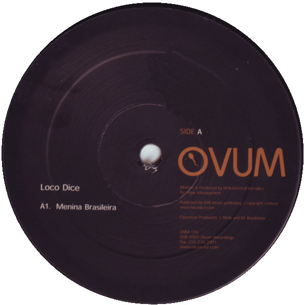 Loco Dice - Menina Brasileira / Jacuzzi Games | Ovum Recordings (OVM-170) - 3
