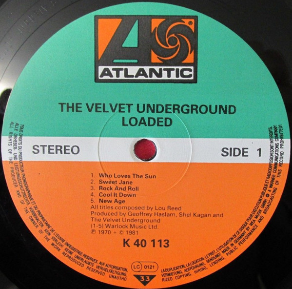 The Velvet Underground - Loaded | Atlantic (K40113) - 2