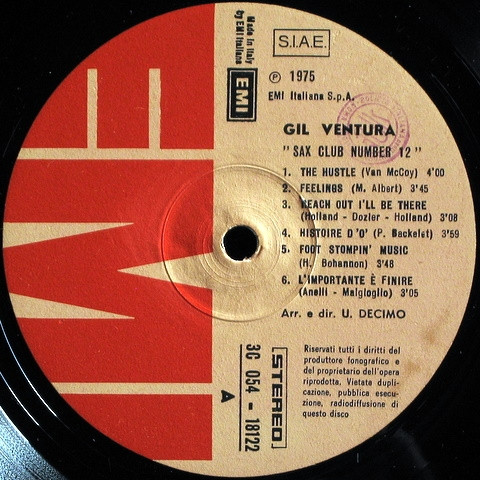 Gil Ventura - Sax Club Number 12 | EMI (3C 054 - 18122) - 3