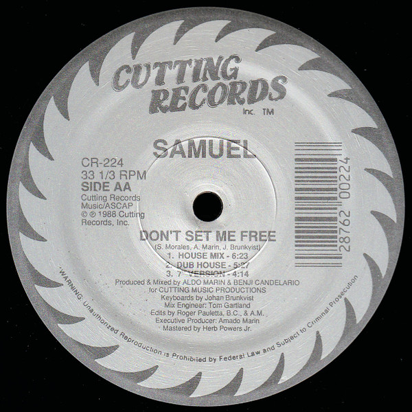 Samuel Morales - Open Your Eyes | Cutting Records (CR-224) - 2