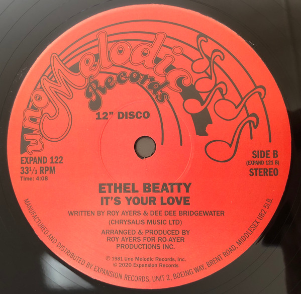 Ethel Beatty - I Know You Care / It's Your Love | Expansion (EXPAND122) - 2 Ethel Beatty - I Know You Care / It's Your Love | Expansion (EXPAND122) - 2