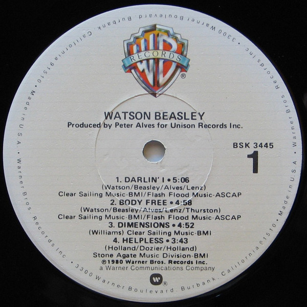 Watson Beasley - Watson Beasley | Warner Bros. Records (BSK 3445) - 3 Watson Beasley - Watson Beasley | Warner Bros. Records (BSK 3445) - 3