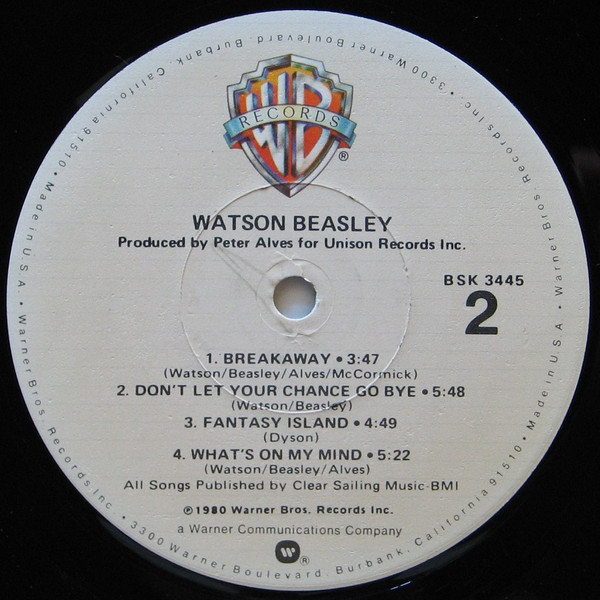 Watson Beasley - Watson Beasley | Warner Bros. Records (BSK 3445) - 4 Watson Beasley - Watson Beasley | Warner Bros. Records (BSK 3445) - 4