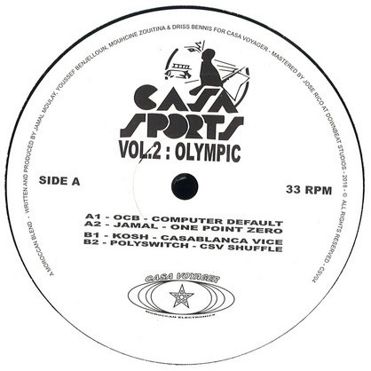 Various - Casa Sports Vol.2 : Olympic | Casa Voyager (CSV04) - main