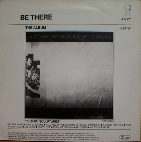 A Drop In The Gray - Heartache Feeds Heartache | Geffen Records (GEFA 6171) - 2