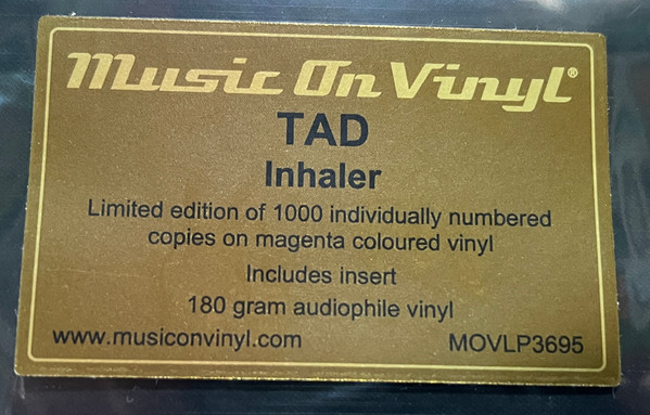 Tad - Inhaler | Music On Vinyl (MOVLP3695) - 3