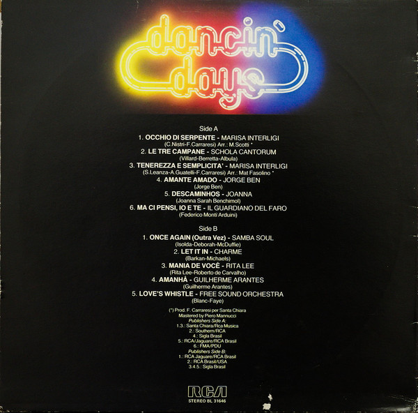 Various - Dancin' Days | RCA (BL 31646) - 2 Various - Dancin' Days | RCA (BL 31646) - 2