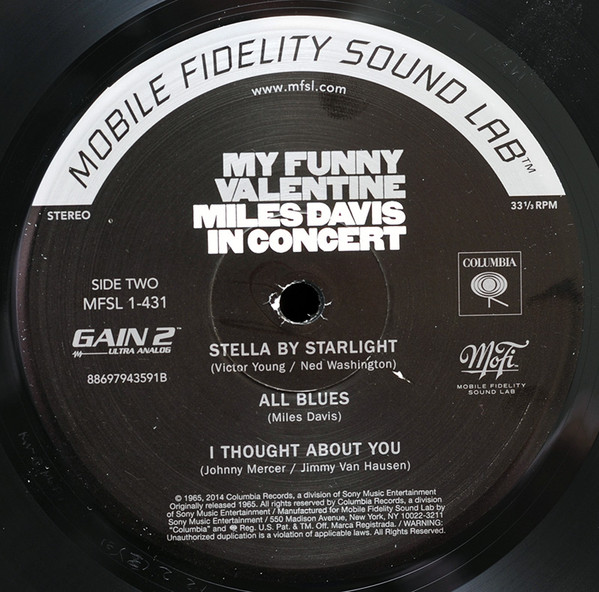 Miles Davis - My Funny Valentine - Miles Davis In Concert | Mobile Fidelity Sound Lab (MFSL 1-431) - 4