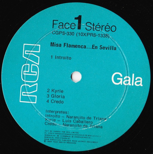 Antonio Mairena , Naranjito De Triana , Luis Caballero , José Cala "El Poeta" - Misa Flamenca En Sevilla | RCA Victor (CGPS330) - 3 Antonio Mairena , Naranjito De Triana , Luis Caballero , José Cala "El Poeta" - Misa Flamenca En Sevilla | RCA Victor (CGPS330) - 3