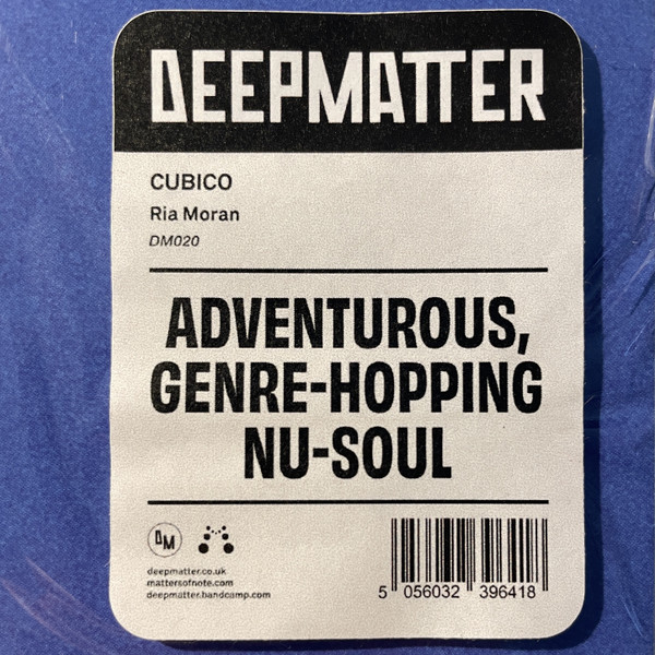 Ria Moran - Cubico | DeepMatter Records (DM020) - 3 Ria Moran - Cubico | DeepMatter Records (DM020) - 3