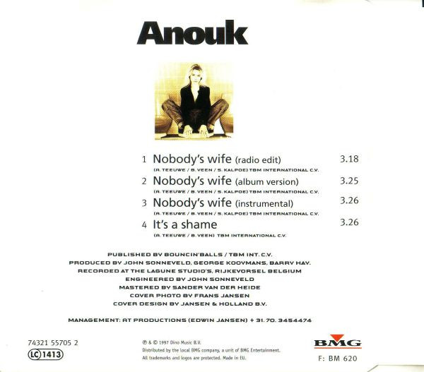 Anouk - Nobody's Wife | BMG (74321 55705 2) - 3