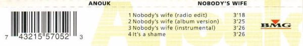 Anouk - Nobody's Wife | BMG (74321 55705 2) - 2