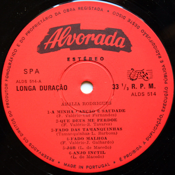 Amália Rodrigues - Amália Rodrigues | Alvorada (LPS-50-14) - 4