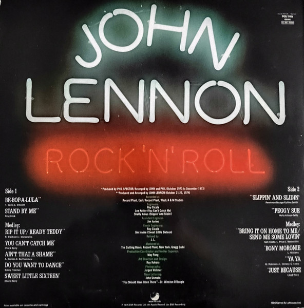 John Lennon - Rock 'N' Roll | Apple Records (PCS 7169) - 2