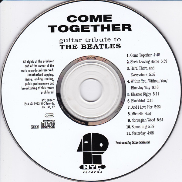 Various - Come Together - Guitar Tribute To The Beatles | NYC Records (NYC 6004 2) - 3