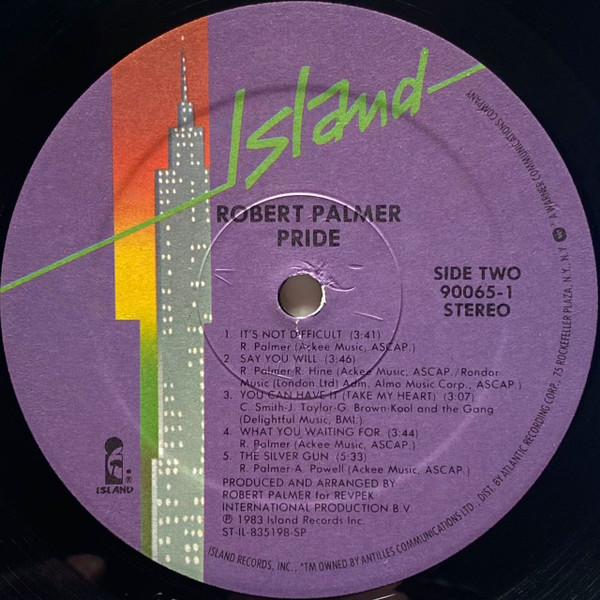 Robert Palmer - Pride | Island Records (90065-1) - 4 Robert Palmer - Pride | Island Records (90065-1) - 4
