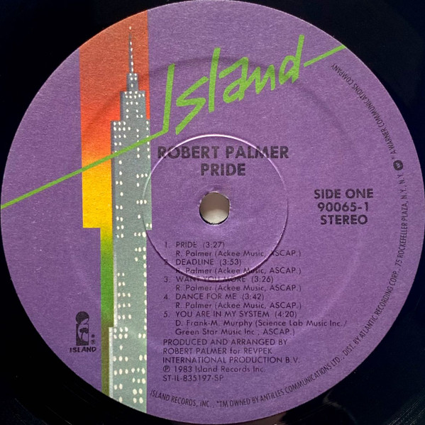Robert Palmer - Pride | Island Records (90065-1) - 3 Robert Palmer - Pride | Island Records (90065-1) - 3