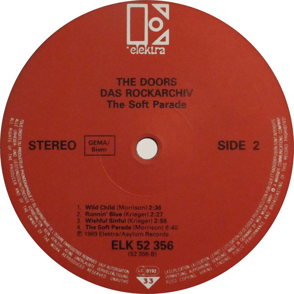 The Doors - The Soft Parade | Elektra (ELK 52 356) - 4