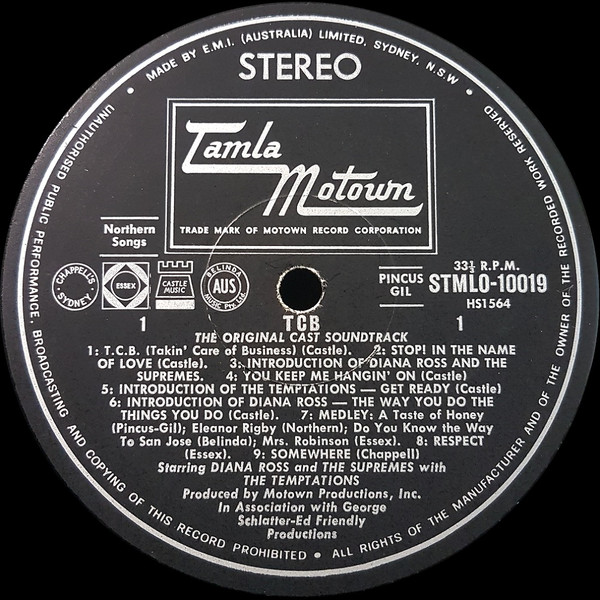 The Supremes With The Temptations - (The Original Sound Track From) TCB | Tamla Motown (STMLO 10019) - 4 The Supremes With The Temptations - (The Original Sound Track From) TCB | Tamla Motown (STMLO 10019) - 4