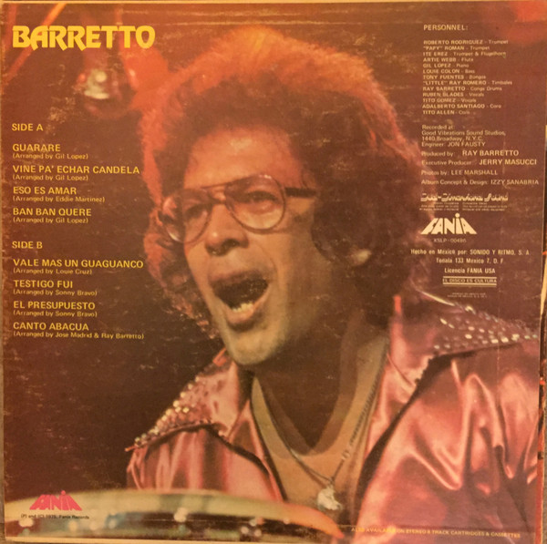 Ray Barretto - Barretto | Fania Records (SLP 00486) - 2