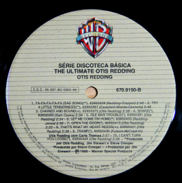 Otis Redding - The Ultimate Otis Redding | Warner Bros. Records (670.9150) - 3