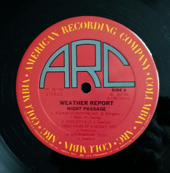 Weather Report - Night Passage | ARC (PC 36793) - 4 Weather Report - Night Passage | ARC (PC 36793) - 4