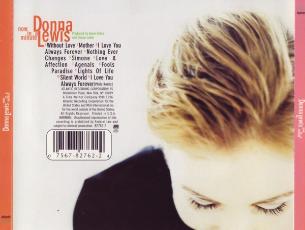 Donna Lewis - Now In A Minute | Atlantic (82762-2) - 2