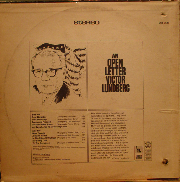 Victor Lundberg - An Open Letter | Liberty (LST-7547) - 2