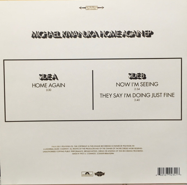 Michael Kiwanuka - Home Again EP | Communion Records (COMM022) - 2 Michael Kiwanuka - Home Again EP | Communion Records (COMM022) - 2