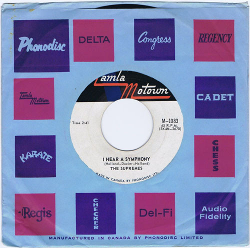 The Supremes - I Hear A Symphony | Tamla Motown (M-1083) - 2