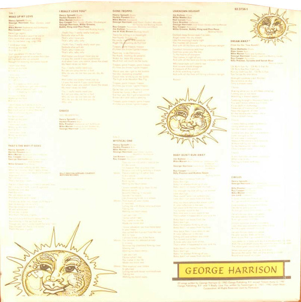 George Harrison - Gone Troppo | Dark Horse Records (92.3734-1) - 4 George Harrison - Gone Troppo | Dark Horse Records (92.3734-1) - 4