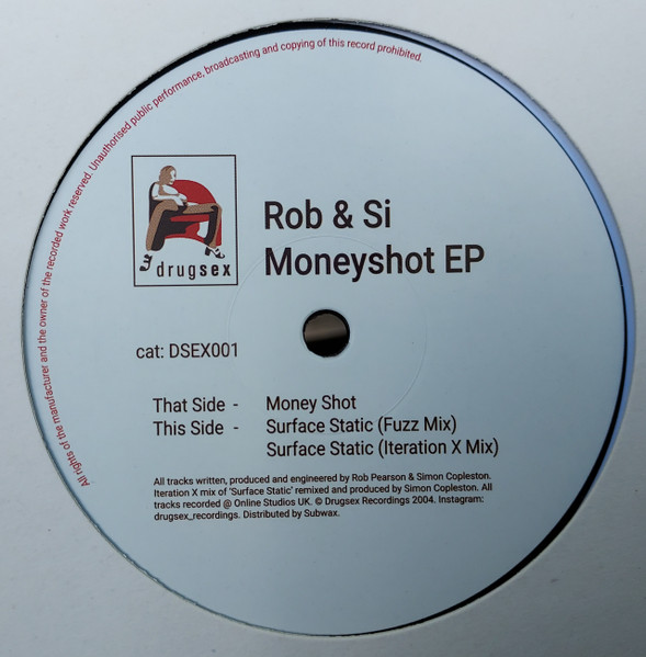 Rob & Si - Moneyshot EP | Drugsex (DSEX001) - main Rob & Si - Moneyshot EP | Drugsex (DSEX001) - main