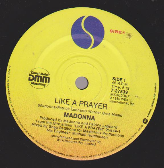 Madonna - Like A Prayer | Sire (7.27539) - 3