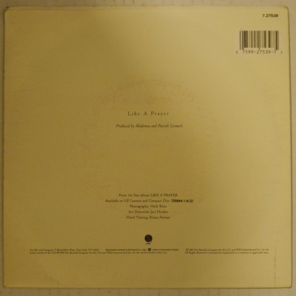 Madonna - Like A Prayer | Sire (7.27539) - 2
