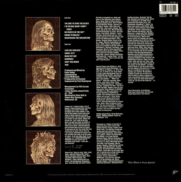 Motörhead - 1916 | WTG Records (467481 1) - 2