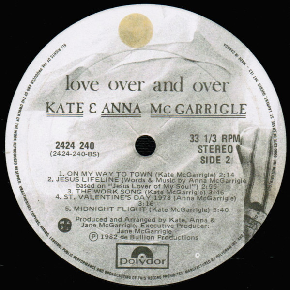 Kate & Anna McGarrigle - Love Over And Over | Polydor (2424 240) - 4 Kate & Anna McGarrigle - Love Over And Over | Polydor (2424 240) - 4