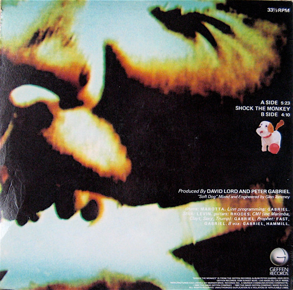 Peter Gabriel - Shock The Monkey | Geffen Records (9 29863-0 A) - 2 Peter Gabriel - Shock The Monkey | Geffen Records (9 29863-0 A) - 2