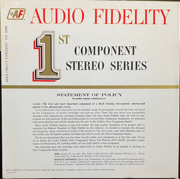 Arthur Winograd Conducting Virtuoso Symphony Of London - Russian Composer Masterpieces | Audio Fidelity (FCS 50,009) - 4 Arthur Winograd Conducting Virtuoso Symphony Of London - Russian Composer Masterpieces | Audio Fidelity (FCS 50,009) - 4