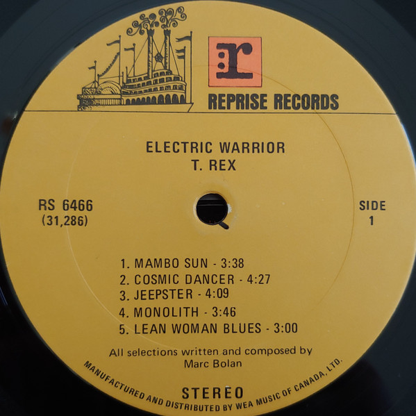 T. Rex - Electric Warrior | Reprise Records (6466) - 4 T. Rex - Electric Warrior | Reprise Records (6466) - 4
